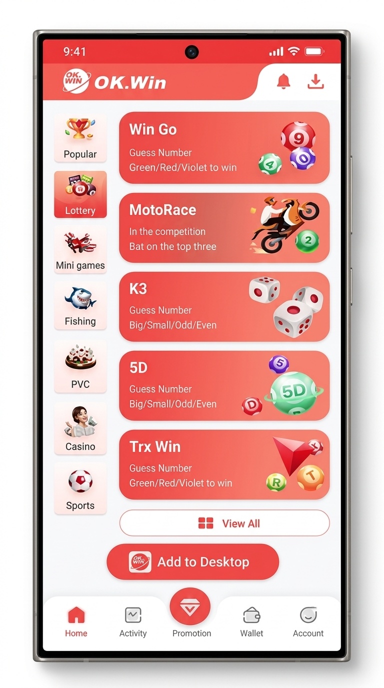 Lottery Games on OK Win