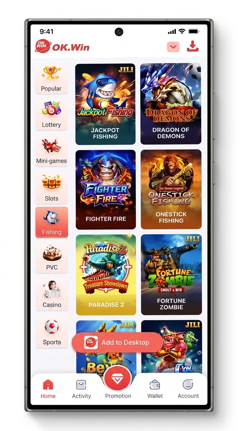 Fishing Games on OK Win